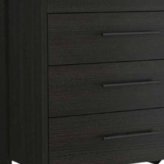 59" Black Six Drawer Double Dresser - Homeroots