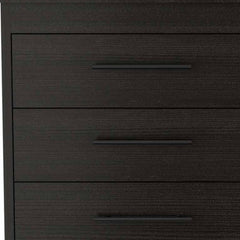 59" Black Six Drawer Double Dresser - Homeroots