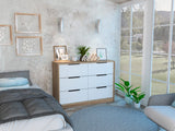42" Brown and White Four Drawer Dresser - Homeroots - Flyclothing LLC