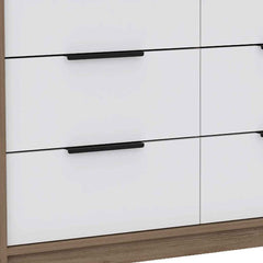 42" Brown and White Four Drawer Dresser - Homeroots
