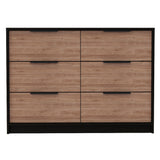 42" Brown and Black Four Drawer Dresser - Homeroots - Flyclothing LLC