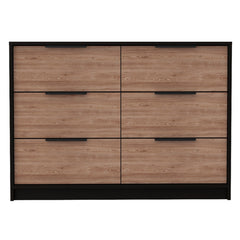 42" Brown and Black Four Drawer Dresser - Homeroots