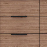 42" Brown and Black Four Drawer Dresser - Homeroots