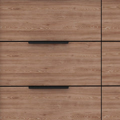 42" Brown and Black Four Drawer Dresser - Homeroots