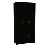 67" Black and White Single Drawer Combo Dresser - Homeroots - Flyclothing LLC