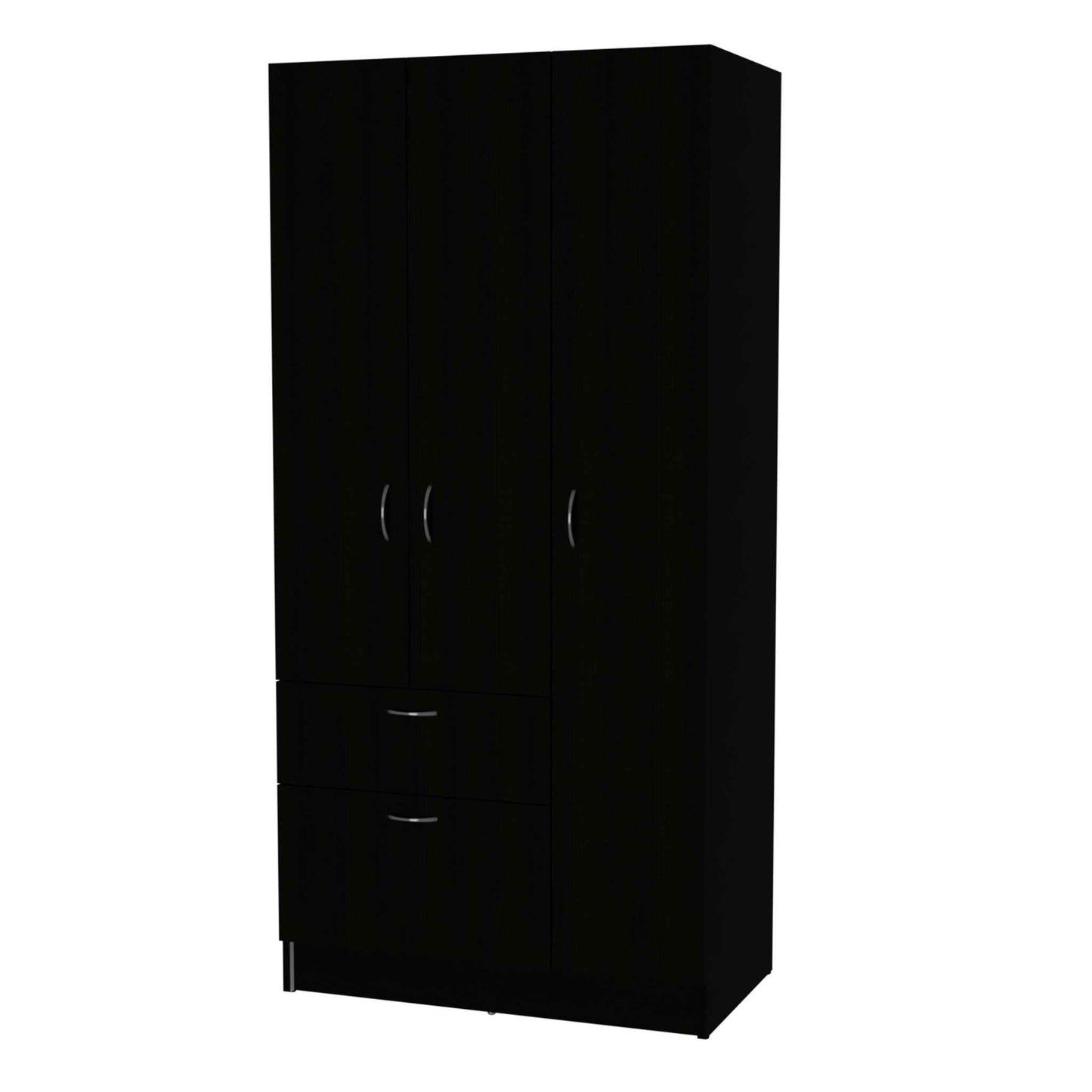 67" Black and White Single Drawer Combo Dresser - Homeroots - Flyclothing LLC