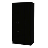 67" Black and White Single Drawer Combo Dresser - Homeroots - Flyclothing LLC