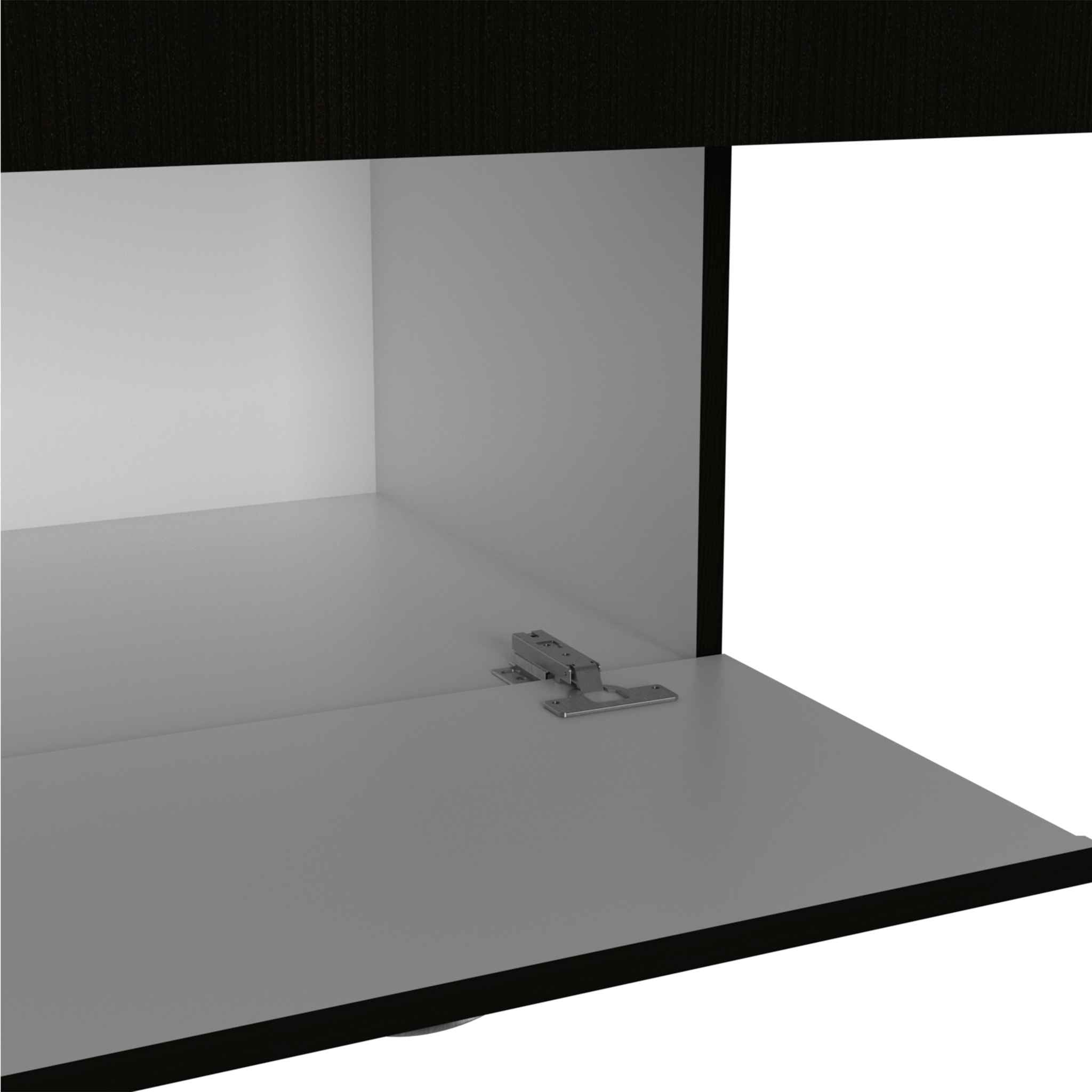 67" Black and White Single Drawer Combo Dresser - Homeroots - Flyclothing LLC