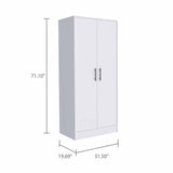 32" White Single Drawer Dresser - Homeroots - Flyclothing LLC