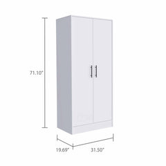 32" White Single Drawer Dresser - Homeroots