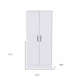 32" White Single Drawer Dresser - Homeroots - Flyclothing LLC