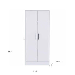 32" White Single Drawer Dresser - Homeroots