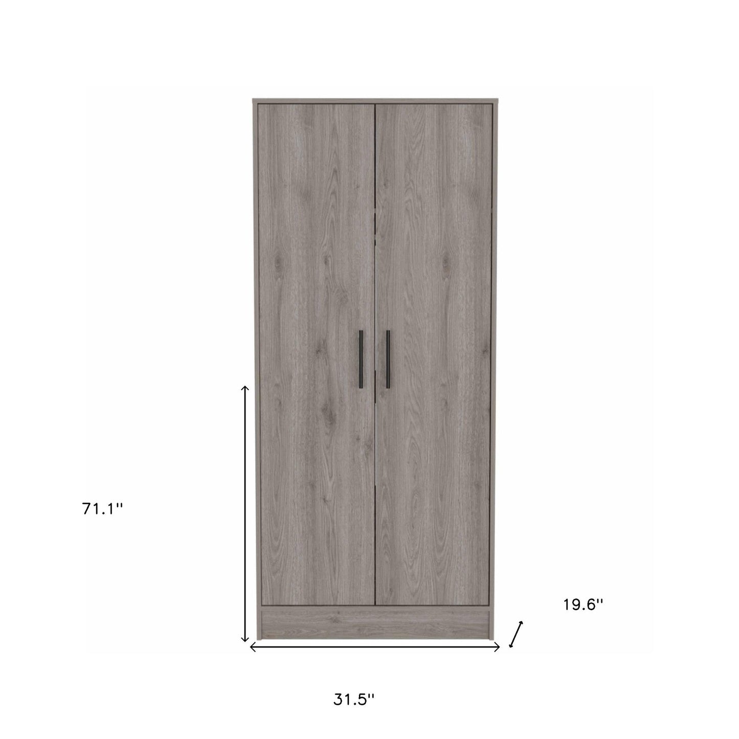 71" Light Gray Single Drawer Combo Dresser - Homeroots - Flyclothing LLC