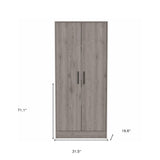 71" Light Gray Single Drawer Combo Dresser - Homeroots - Flyclothing LLC