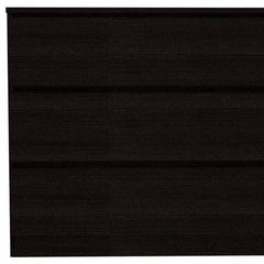 60" Black Six Drawer Double Dresser - Homeroots