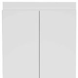63” Classic White Pantry Cabinet with Two Full Size Doors - Homeroots