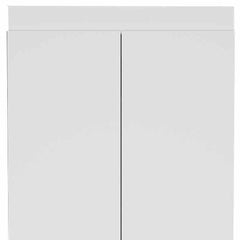 63” Classic White Pantry Cabinet with Two Full Size Doors - Homeroots