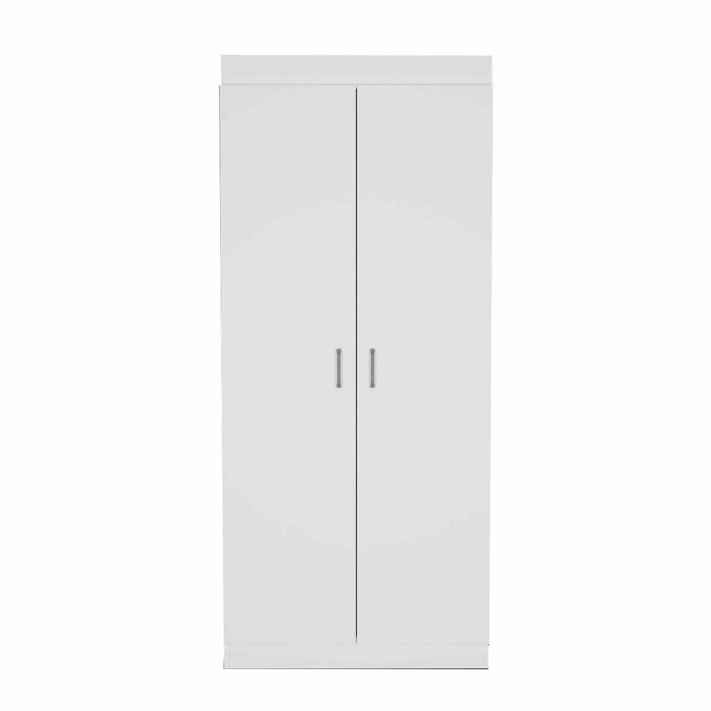 63” Classic White Pantry Cabinet with Two Full Size Doors - Homeroots - Flyclothing LLC