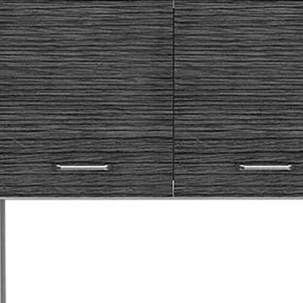 79" Gray Pantry Cabinet with Three Storage Shelves - Homeroots