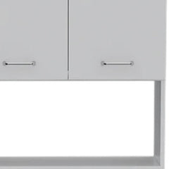 79" White Pantry Cabinet with Three Shelves - Homeroots
