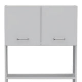 79" White Pantry Cabinet with Three Shelves - Homeroots - Flyclothing LLC