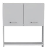 79" White Pantry Cabinet with Three Shelves - Homeroots - Flyclothing LLC