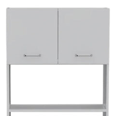 79" White Pantry Cabinet with Three Shelves - Homeroots