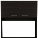 71" Modern Black Pantry Cabinet with Three Storage Shelves - Homeroots - Flyclothing LLC