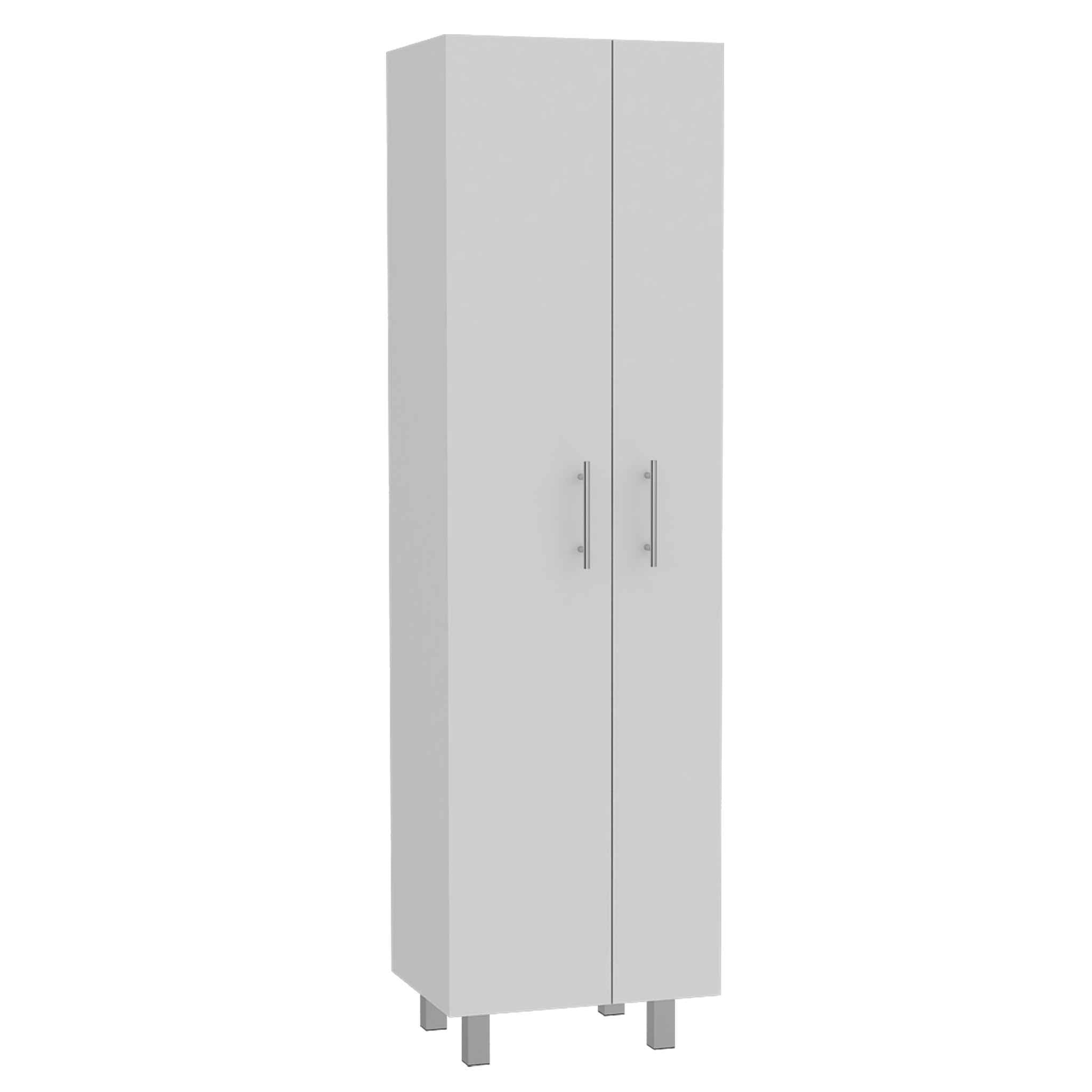 71" White Versatile Tall Pantry Cabinet with Five Shelves - Homeroots