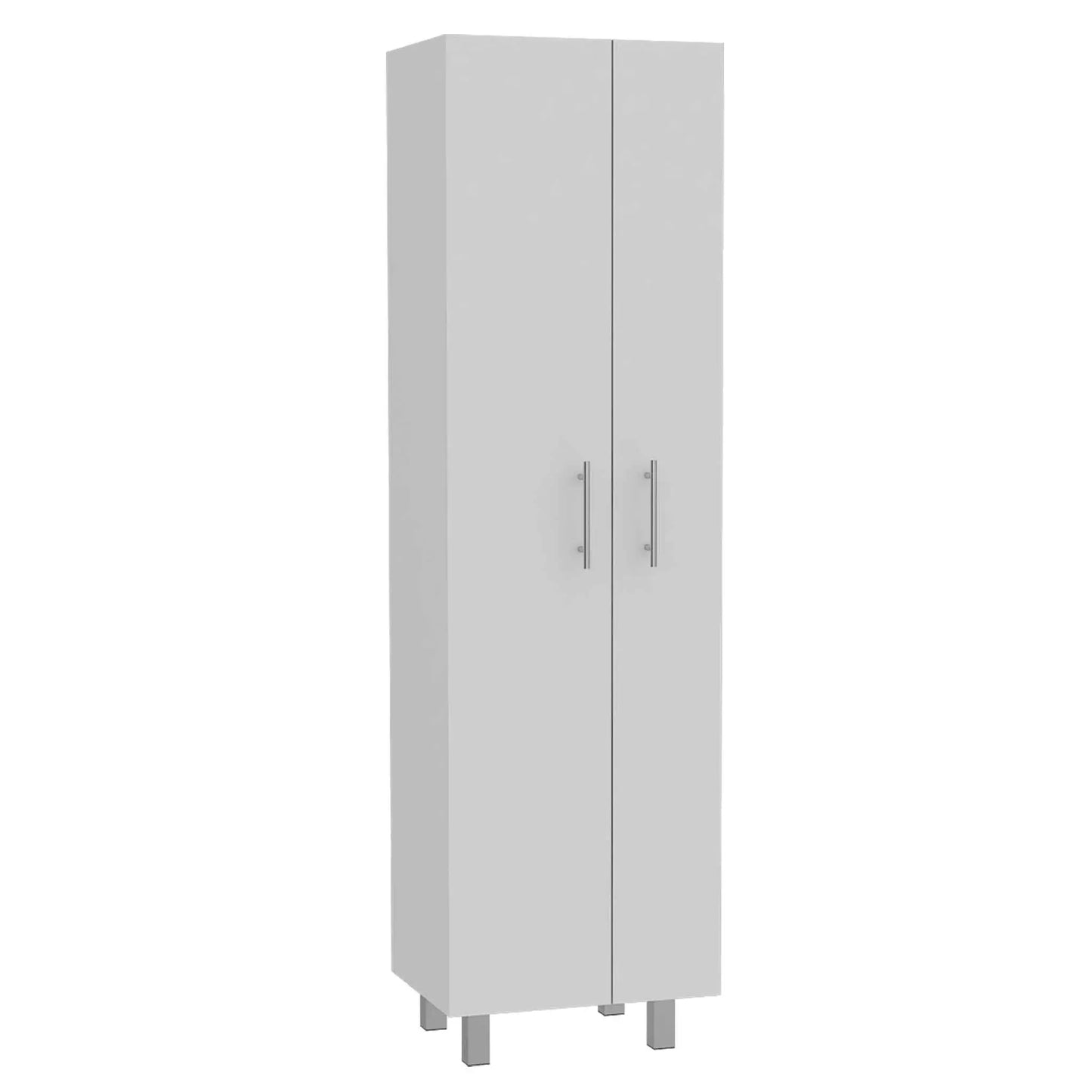 71" White Versatile Tall Pantry Cabinet with Five Shelves - Homeroots - Flyclothing LLC
