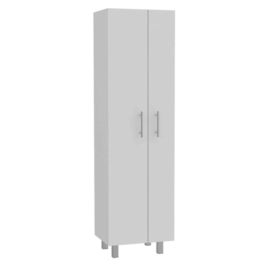 71" White Versatile Tall Pantry Cabinet with Five Shelves - Homeroots