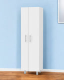 71" White Versatile Tall Pantry Cabinet with Five Shelves - Homeroots