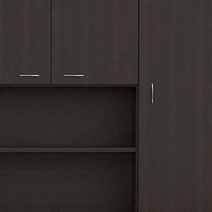 67" Modern Black Pantry Cabinet with Five Shelves - Homeroots