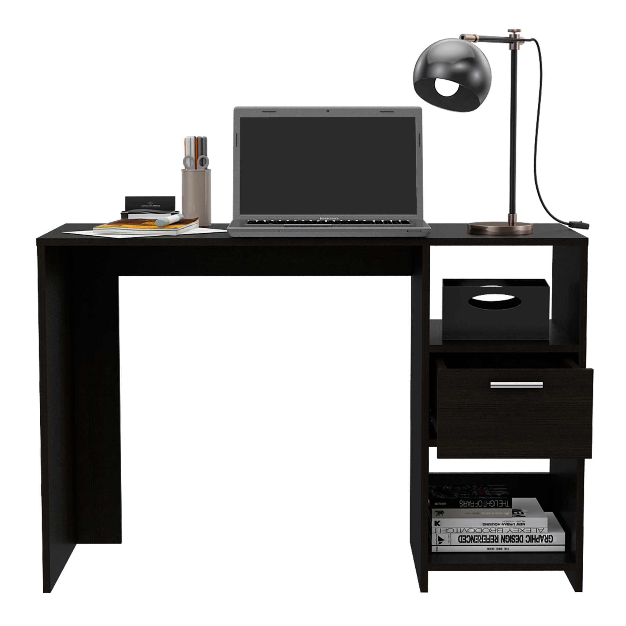 43" Black Computer Desk - Homeroots