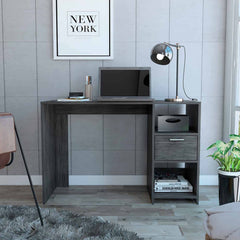 43" Gray Computer Desk - Homeroots
