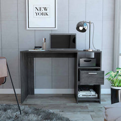 43" Gray Computer Desk - Homeroots
