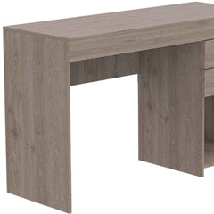 47" Light Gray Computer Desk With Two Drawers - Homeroots