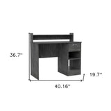 40" Brown Computer Desk - Homeroots - Flyclothing LLC