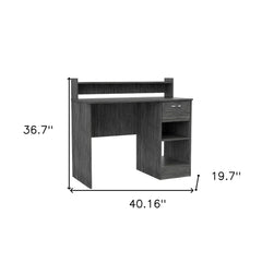 40" Brown Computer Desk - Homeroots