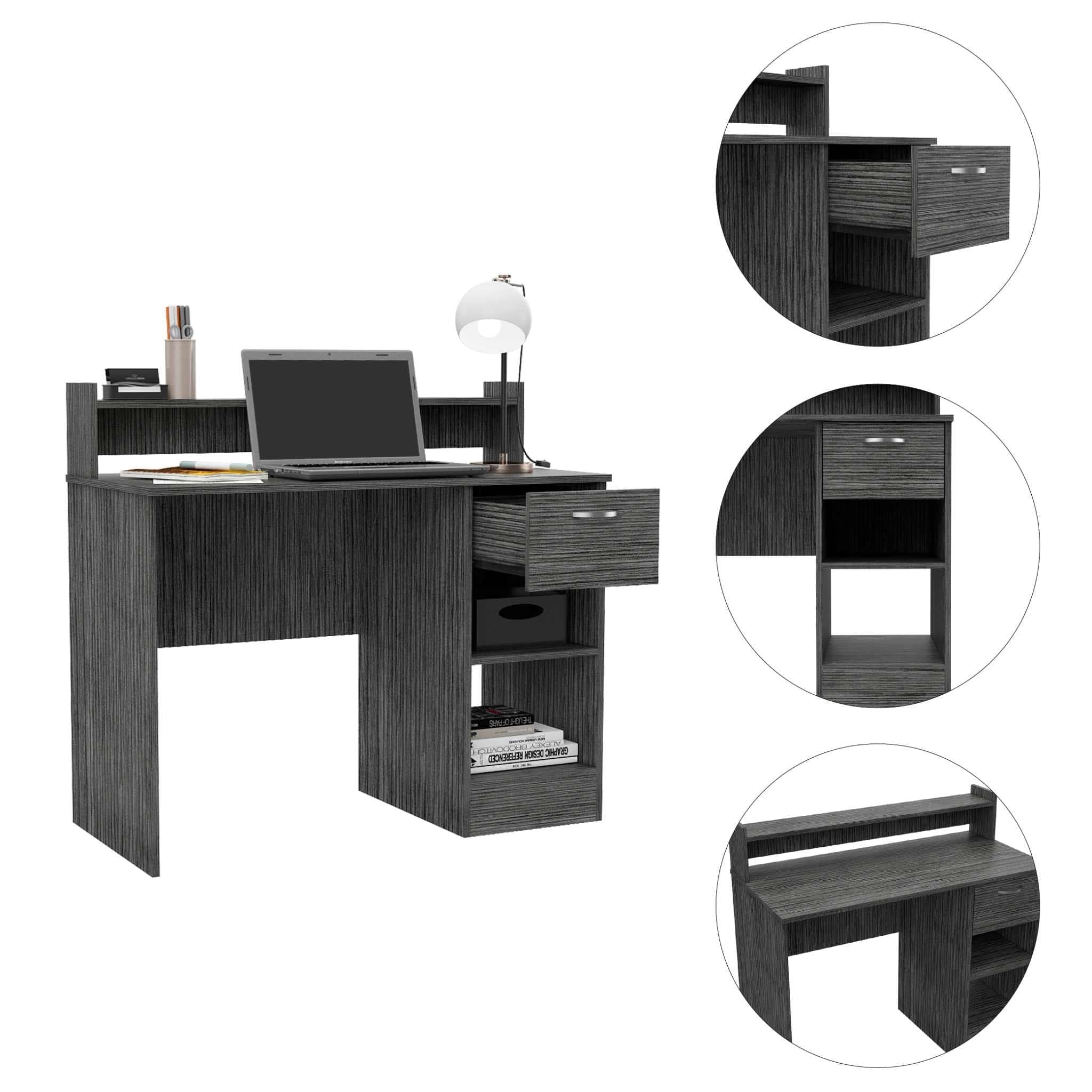 40" Brown Computer Desk - Homeroots - Flyclothing LLC