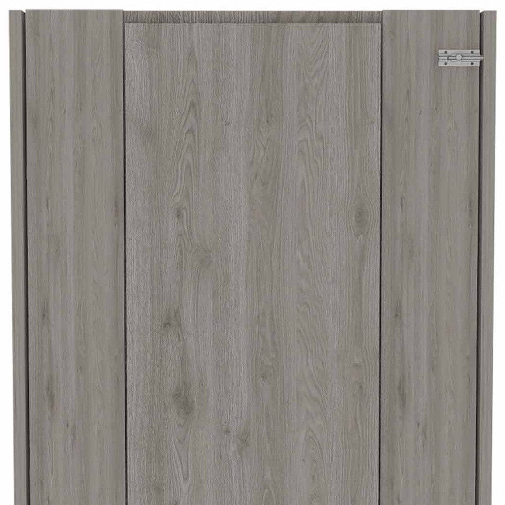 24" Light Gray Floating Desk