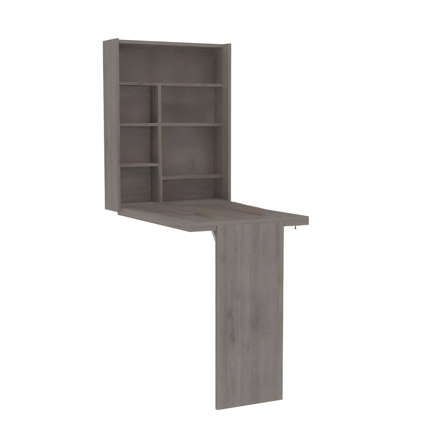 24" Light Gray Floating Desk - Homeroots - Flyclothing LLC