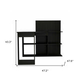 47" Black L Shape Computer Desk - Homeroots - Flyclothing LLC