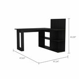 47" Black L Shape Computer Desk - Homeroots - Flyclothing LLC