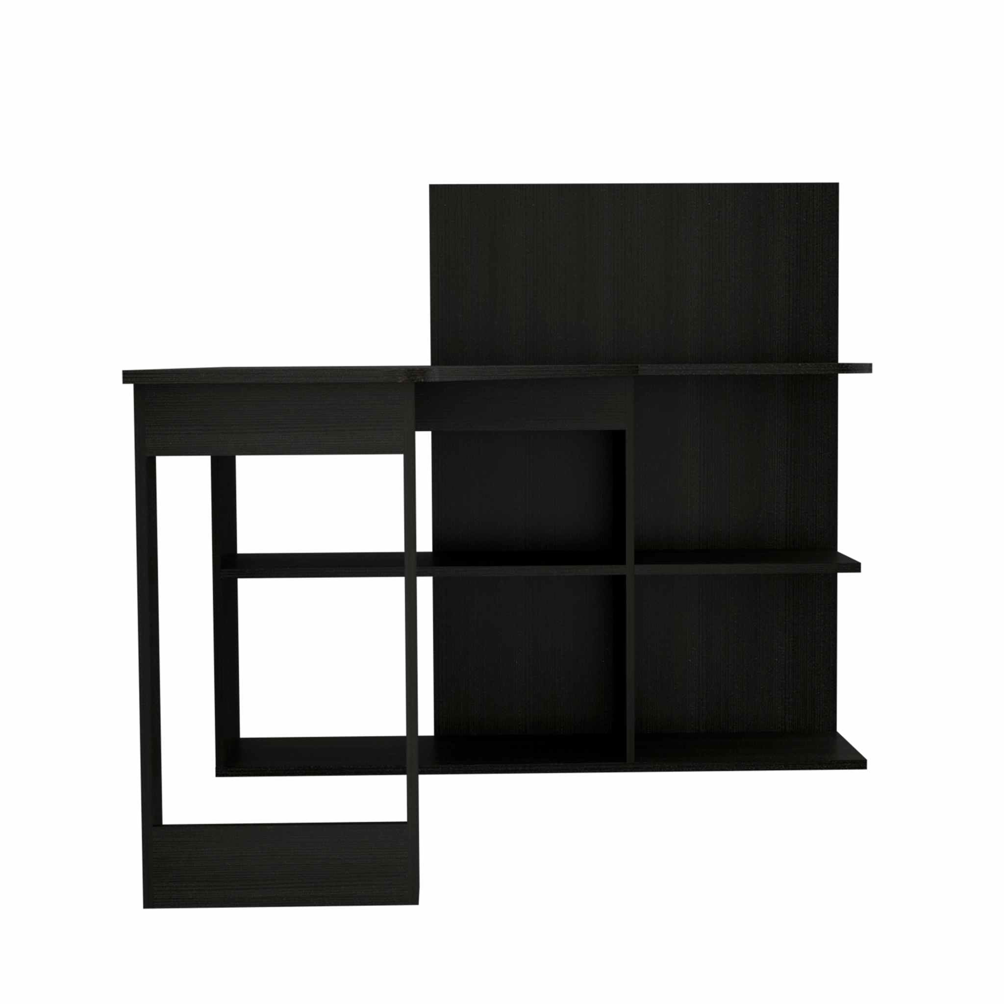 47" Black L Shape Computer Desk - Homeroots