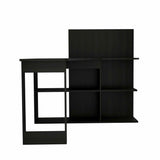 47" Black L Shape Computer Desk - Homeroots
