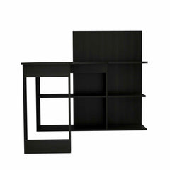 47" Black L Shape Computer Desk - Homeroots