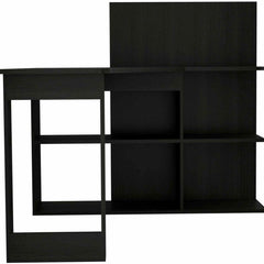 47" Black L Shape Computer Desk - Homeroots