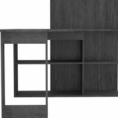 47" Gray L Shape Computer Desk - Homeroots