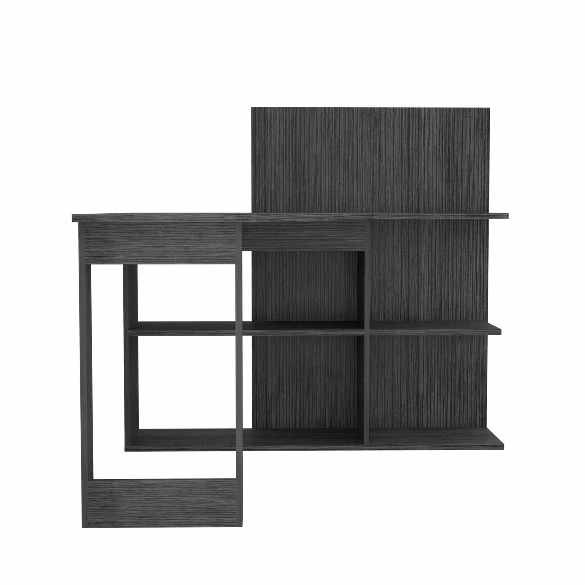 47" Gray L Shape Computer Desk - Homeroots - Flyclothing LLC
